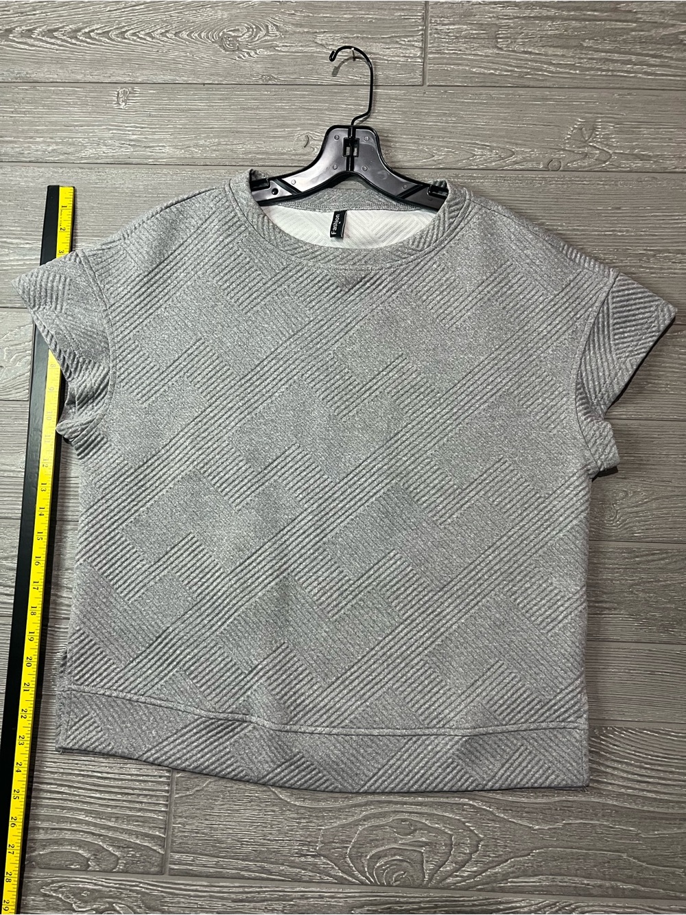 Gray Quilted Women’s Sweater